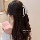 Pinza para el pelo de luna con incrustaciones de perlas coreanas accesorios para el cabello sencillos a la moda para mujerpicture8