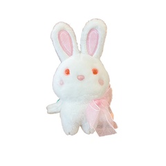Rabbit cartoon plush doll pendant cute car keychain