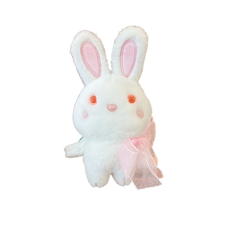 Rabbit cartoon plush doll pendant cute car keychain's discount tags