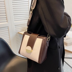 Wide shoulder strap fashion single shoulder messenger bag bucket bag 17.5*16*10.5cm