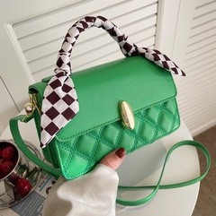 new trendy texture rhombus messenger bag fashion solid color small square bag 19.5*12*8.5CM