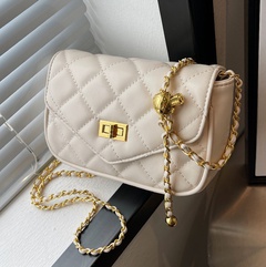 Lingge chain bag 2022 new trendy fashion shoulder small square bag 19.5*12*7cm