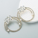 Claw Chain Rhinestone Round Fashion Alloy Earringspicture8
