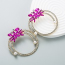 Claw Chain Rhinestone Round Fashion Alloy Earringspicture9