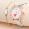 New Heart Pattern Suit Leather Fashion Ladies Casual Quartz Watchpicture8