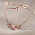 bracelet gomtrique de fleur de zircon de mode style coren simple bijoux de main en acier de tianiumpicture17