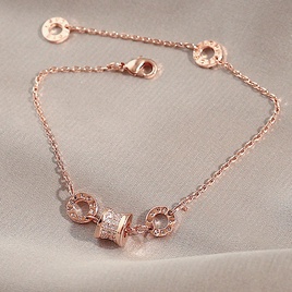 bracelet gomtrique de fleur de zircon de mode style coren simple bijoux de main en acier de tianiumpicture88