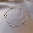 fashion zircon flower geometric bracelet Korean style simple tianium steel hand jewelrypicture23