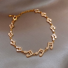 bracelet gomtrique de fleur de zircon de mode style coren simple bijoux de main en acier de tianiumpicture45