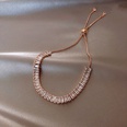 bracelet gomtrique de fleur de zircon de mode style coren simple bijoux de main en acier de tianiumpicture26
