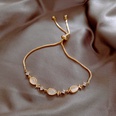 bracelet gomtrique de fleur de zircon de mode style coren simple bijoux de main en acier de tianiumpicture30