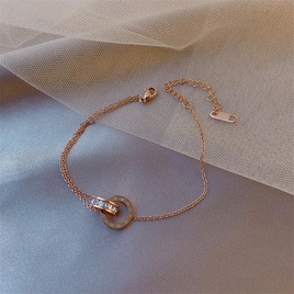 bracelet gomtrique de fleur de zircon de mode style coren simple bijoux de main en acier de tianiumpicture50