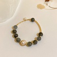 fashion zircon flower geometric bracelet Korean style simple tianium steel hand jewelrypicture33