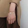 fashion zircon flower geometric bracelet Korean style simple tianium steel hand jewelrypicture49