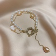 bracelet gomtrique de fleur de zircon de mode style coren simple bijoux de main en acier de tianiumpicture36