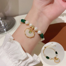 bracelet gomtrique de fleur de zircon de mode style coren simple bijoux de main en acier de tianiumpicture41