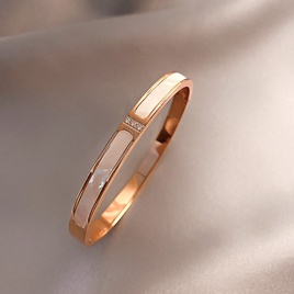 bracelet gomtrique de fleur de zircon de mode style coren simple bijoux de main en acier de tianiumpicture92