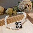 fashion zircon flower geometric bracelet Korean style simple tianium steel hand jewelrypicture58