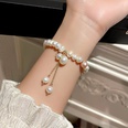 fashion zircon flower geometric bracelet Korean style simple tianium steel hand jewelrypicture40
