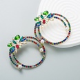 Claw Chain Rhinestone Round Fashion Alloy Earringspicture12