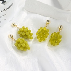 new fashion grape long fruit pendant earrings cute earrings wholesale