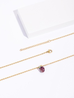 fashion plated 18K Gold New Grape Fruit Alloy Necklace Jewelry