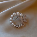Accessoires de vtements fixes de mode de broche de papillon de perle de diamant corenpicture8