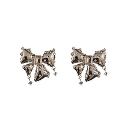 fashion inlaid rhinestone bow alloy earrings wholesalepicture10