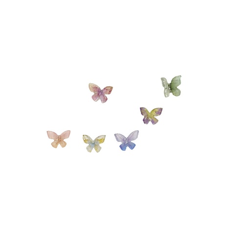 Nouvelle mode coréenne arcs papillon simple boucles d'oreilles en acrylique papillon's discount tags