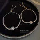 Square Zircon Adjustable Bracelet Womens Simple alloy Hand Jewelrypicture8