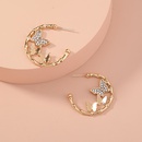 fashion jewelry Cshaped rhinestone butterflies shaped earrings wholesalepicture7