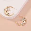 fashion jewelry Cshaped rhinestone butterflies shaped earrings wholesalepicture9