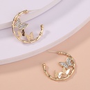 fashion jewelry Cshaped rhinestone butterflies shaped earrings wholesalepicture10