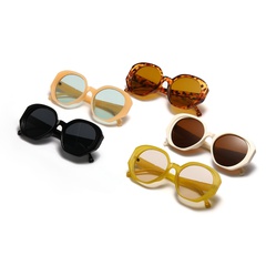 fashion polygonal irregular European and American large frame sunglasses female
