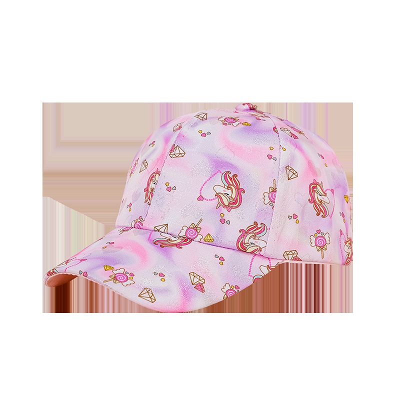 Childrens hat new fashion Korean widebrimmed unicorn baseball cap female shade peaked cap