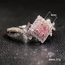 new accessories creative cross winding pink diamond zircon copper ringpicture12