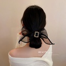 Organza bow hairpin Korean style black back head spring clip hair accessoriespicture8