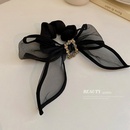 Organza bow hairpin Korean style black back head spring clip hair accessoriespicture9
