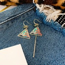 Ethnic Chinese style simple long tassel asymmetric earrings wholesalepicture9