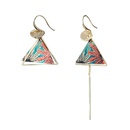 Ethnic Chinese style simple long tassel asymmetric earrings wholesalepicture10