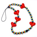 fashion color acrylic rainbow beads mobile phone lanyard female wholesalepicture8