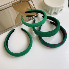 Korean new spring green headband sponge hair accessories female wholesale