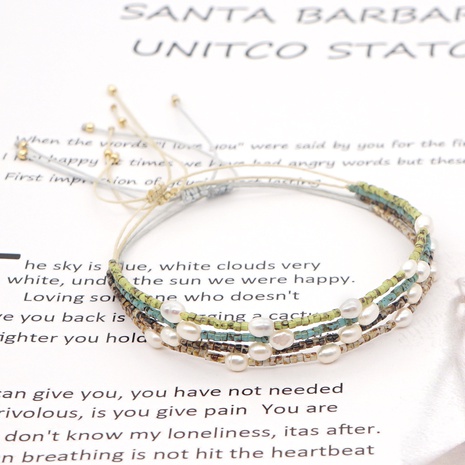 nouveau bohème perles Miyuki petit bracelet fait main bracelet perlé style ethnique's discount tags