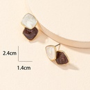 Korean simple stitching sweet geometric alloy earrings wholesalepicture9