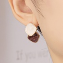 Korean simple stitching sweet geometric alloy earrings wholesalepicture11