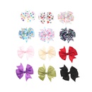 Korean simple new polka dots solid color fruit bow childrens hairpin duckbill clippicture9