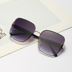 Polarisierte Sonnenbrille aus Nylon für Damen mit UV-Schutz, rahmenlose Sonnenbrille mit diamantgeschliffenen Kanten