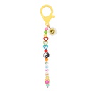fashion sun smiley flower tai chi figure rainbow beads pendant keychainpicture5