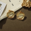 fashion geometric irregular hollow copper earrings wholesalepicture9