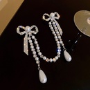 pearl diamond bow tassel antiglare alloy brooch clothing accessories womenpicture10